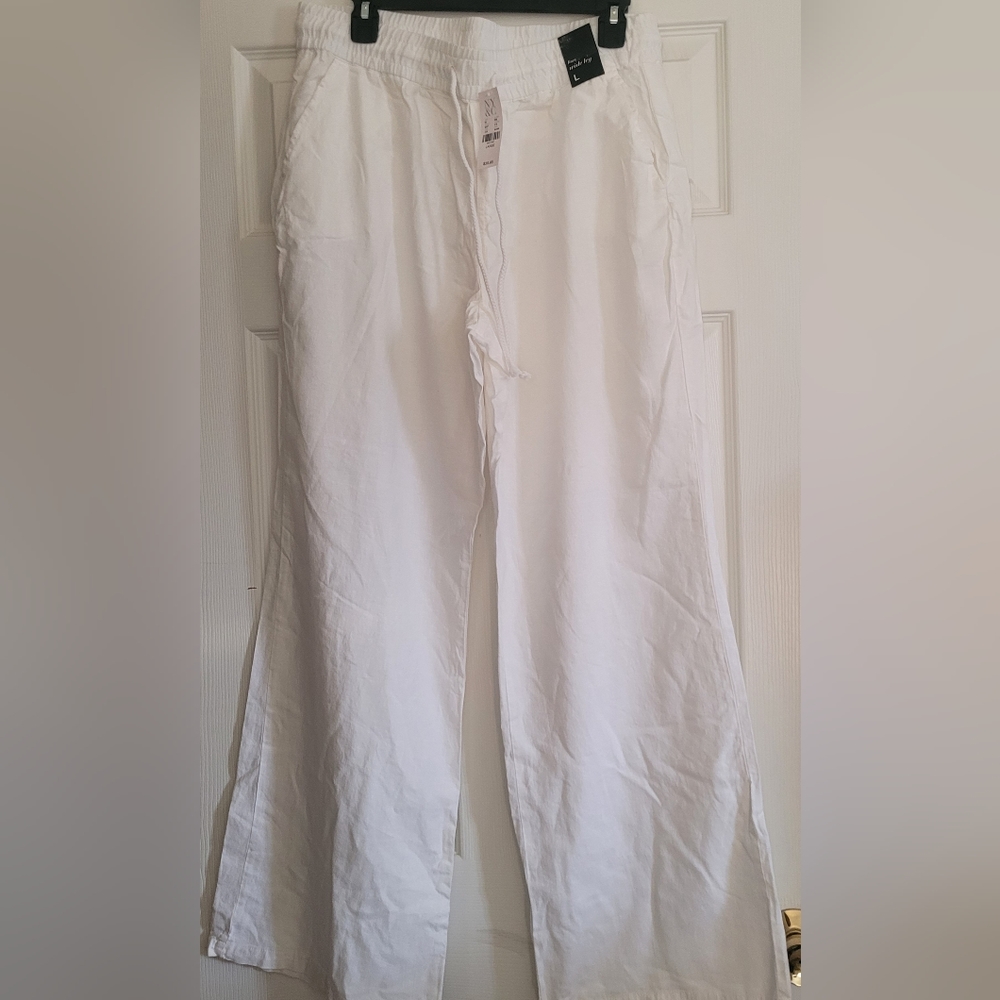 Linen Wide Leg Pant